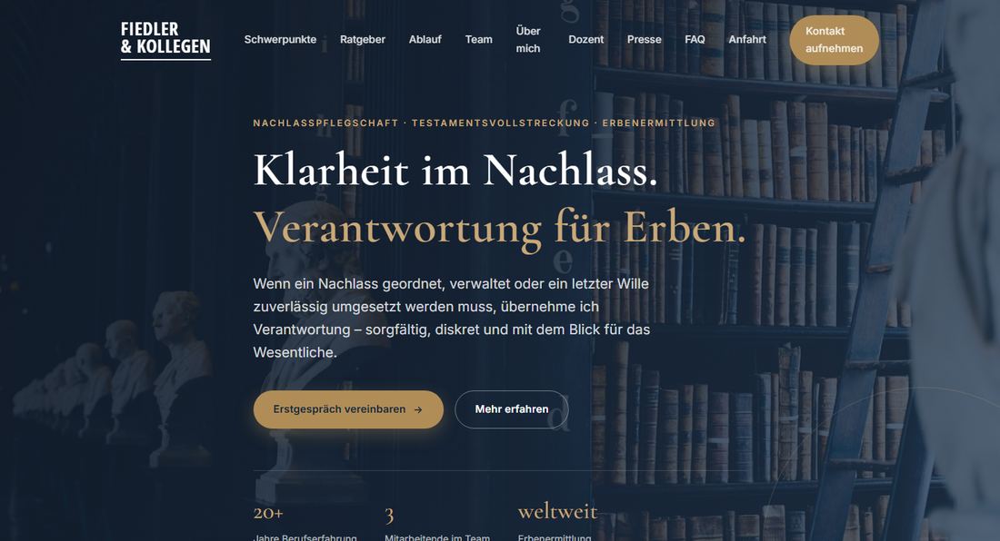 Startseite von fiedler-chemnitz.de, von uns gebaut